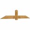 Ekena Millwork Eugene Rough Sawn Timber Gable Bracket, Western Red Cedar, 84"W x 17"H x 2"D x 6"F, 5/12 Pitch GBW084X17X0206EUG00RWR - alternate 4
